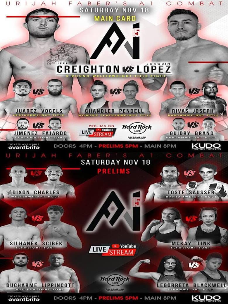 Urijah Faber's A1 Combat 15