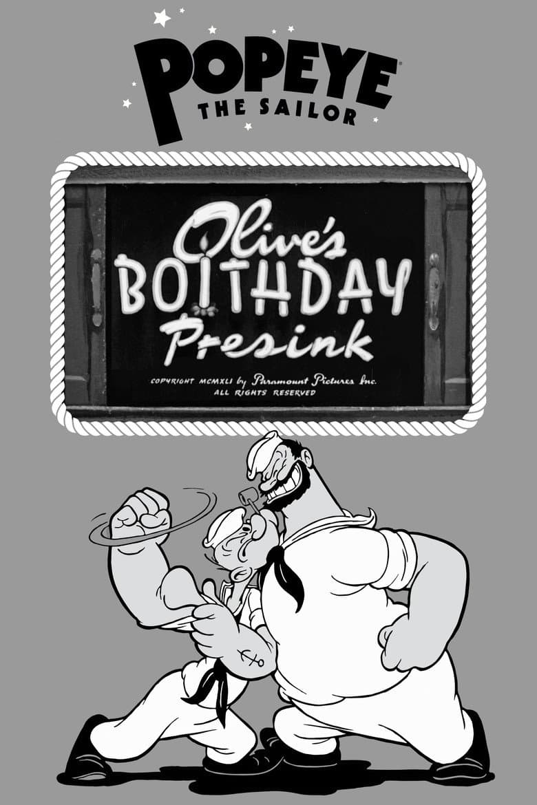 Olive's Boithday Presink